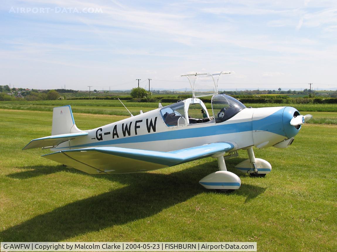 G-AWFW, 1957 SAN Jodel D-117 C/N 599, Jodel D-117 at Fishburn Airfield, UK in 2004.