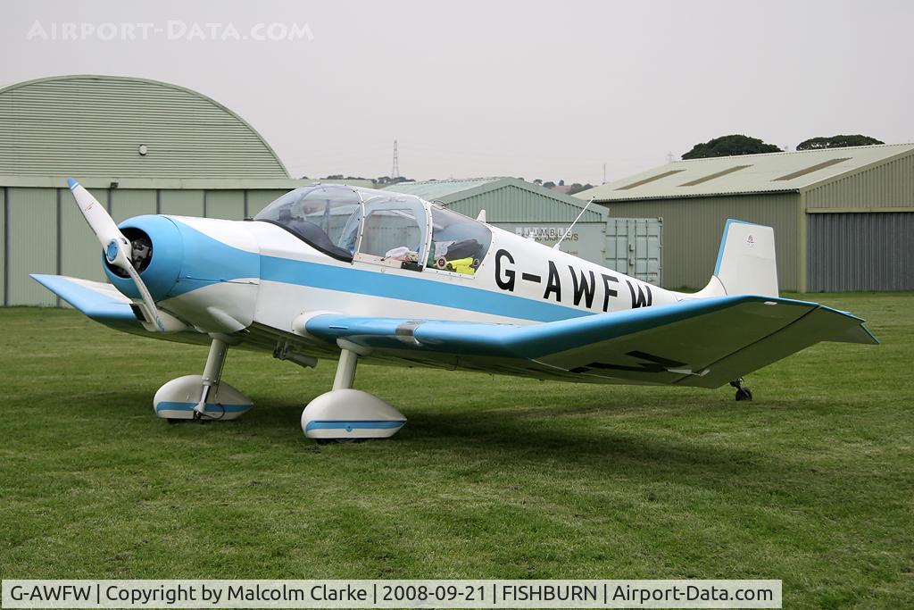 G-AWFW, 1957 SAN Jodel D-117 C/N 599, Jodel D-117 at Fishburn Airfield, UK in 2008.