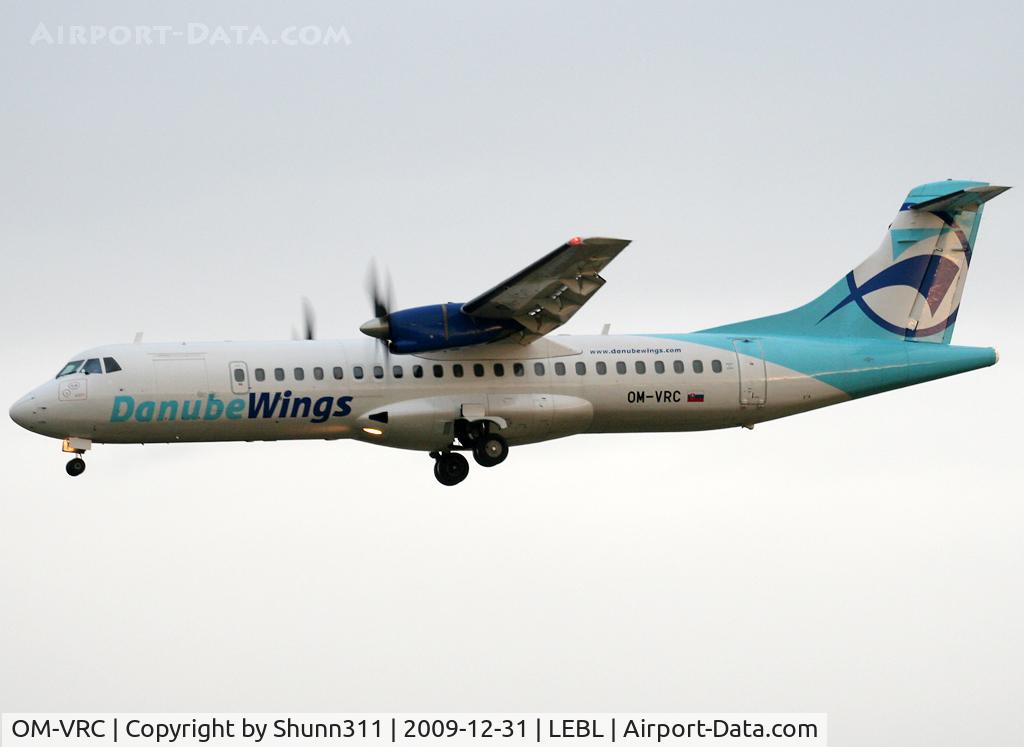 OM-VRC, 1992 ATR 72-202 C/N 307, Landing rwy 25R
