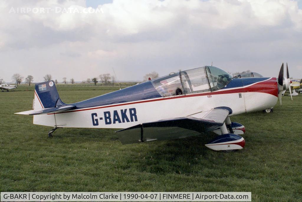 G-BAKR, 1958 SAN Jodel D-117 C/N 814, Jodel D-117 at Finmere Airfield, UK in 1990.