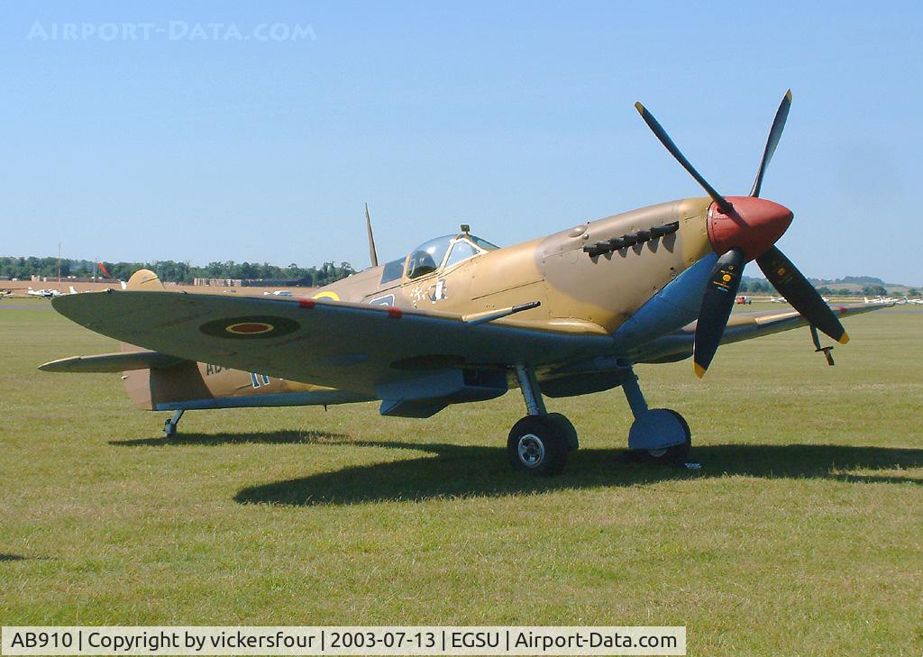 AB910, Supermarine 349 Spitfire LF.Vb C/N CBAF.1061, Royal Air Force. Operated by the BBMF, coded 'IR-G'.