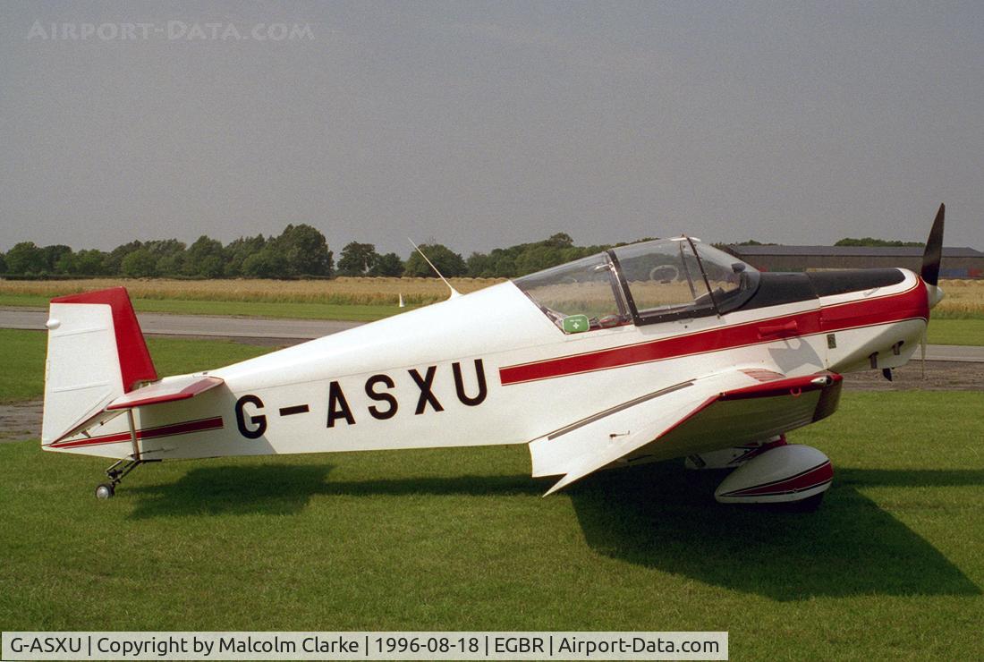 G-ASXU, 1961 Jodel (Wassmer) D-120A Paris-Nice C/N 196, Jodel D-120A at Breighton Airfield, UK in 1996.