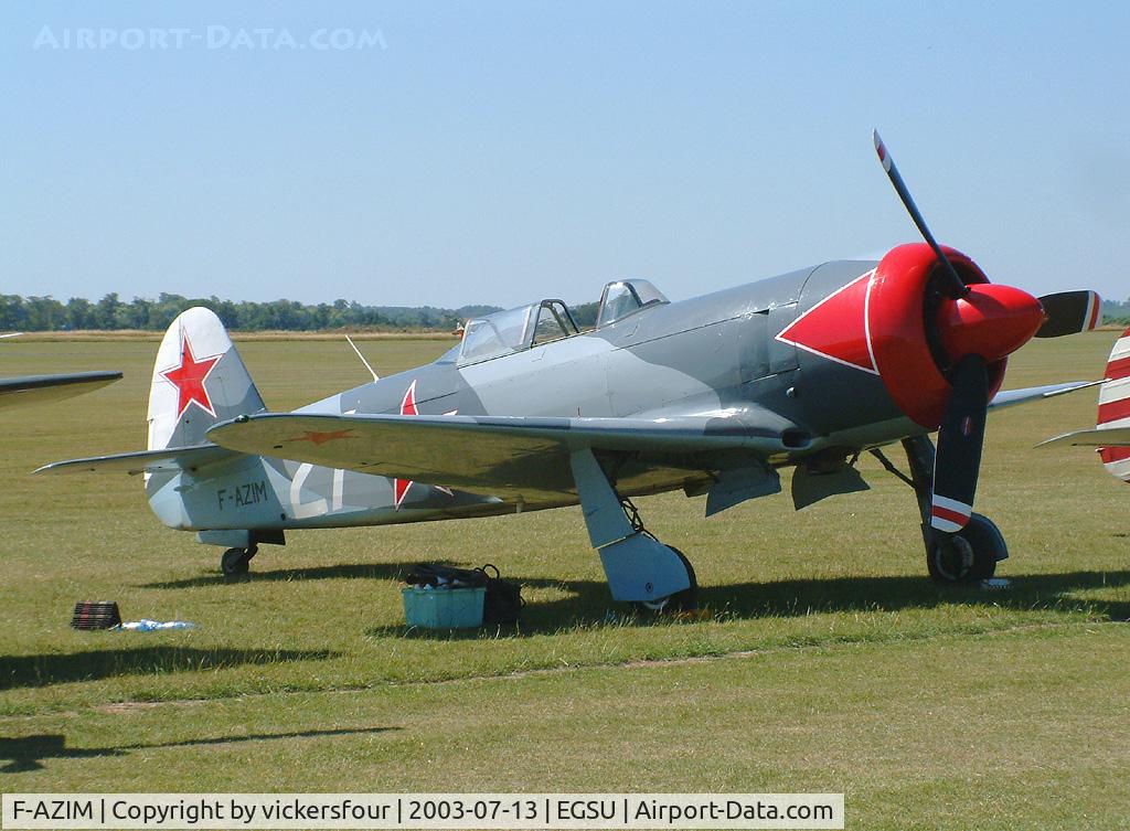 F-AZIM, Yakovlev Yak-3UTI-PW C/N 9/04623, Privately owned. Wears Russian Air Force markings with code '27 white'.
