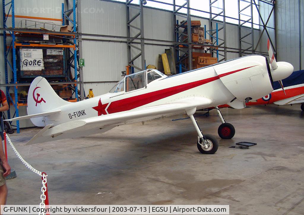 G-FUNK, 1985 Yakovlev Yak-50 C/N 852908, Privately owned.