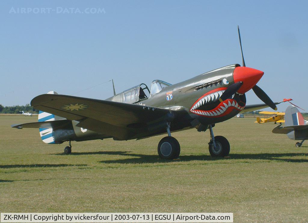 ZK-RMH, 1941 Curtiss P-40E Kittyhawk 1A C/N 19669, Old Flying Machine Company. Wears RNZAF markings NZ3009.