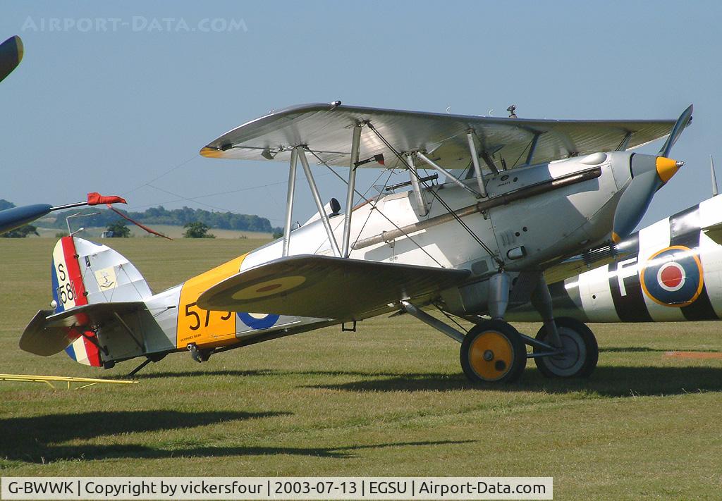 G-BWWK, 1932 Hawker Nimrod I C/N 41H-43617, The Fighter Collection. Wears Royal Navy 880 markings, coded '573'.
