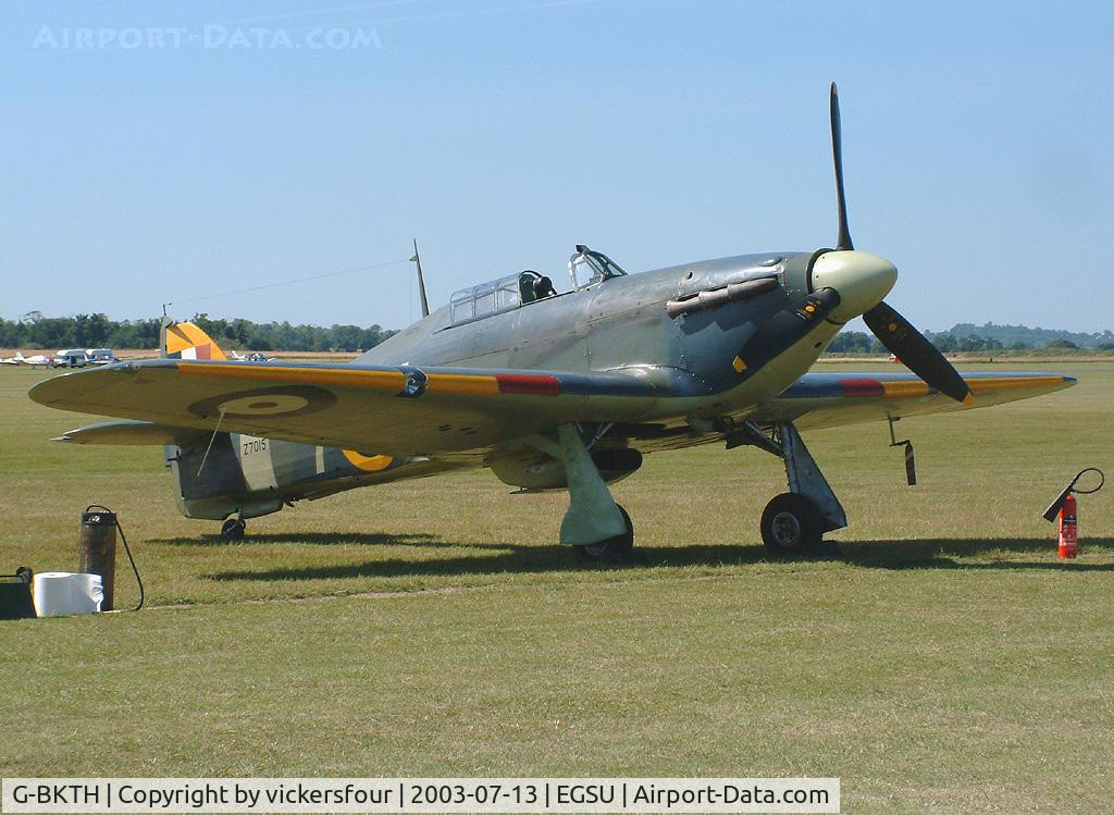 G-BKTH, 1939 Hawker (CCF) Sea Hurricane Mk1B C/N CCF/41H/4013, Shuttleworth Trust. Wears Royal Navy 880 Squadron markings coded '7L' with serial Z7015.