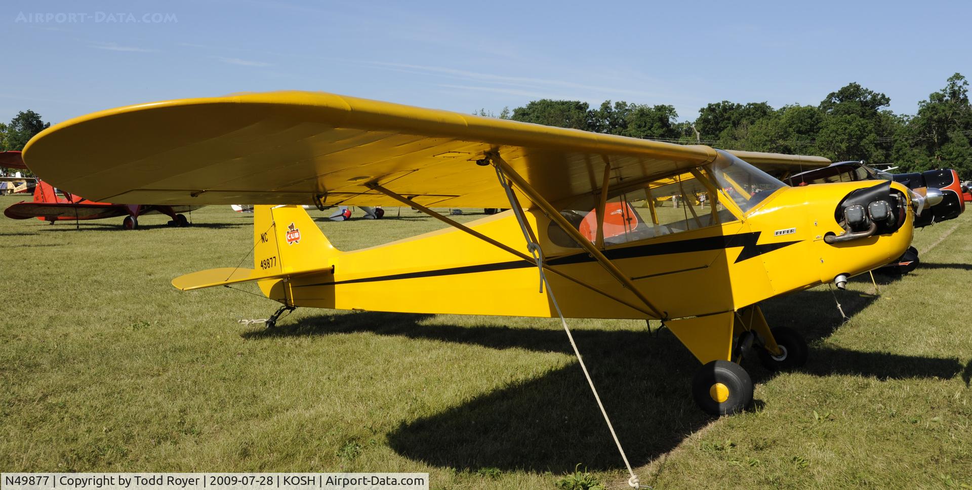 N49877, 1942 Piper J3C-65 Cub Cub C/N 10010, EAA AIRVENTURE 2009