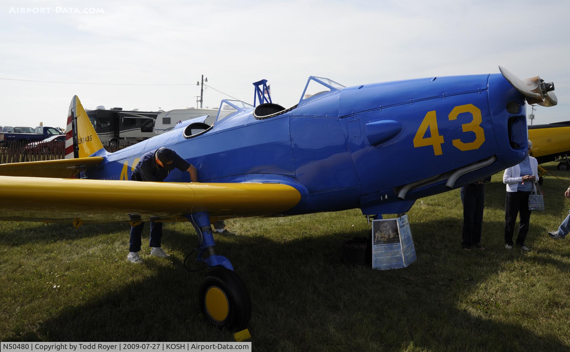 N50480, Fairchild PT-19A C/N T43-7022, EAA AIRVENTURE 2009