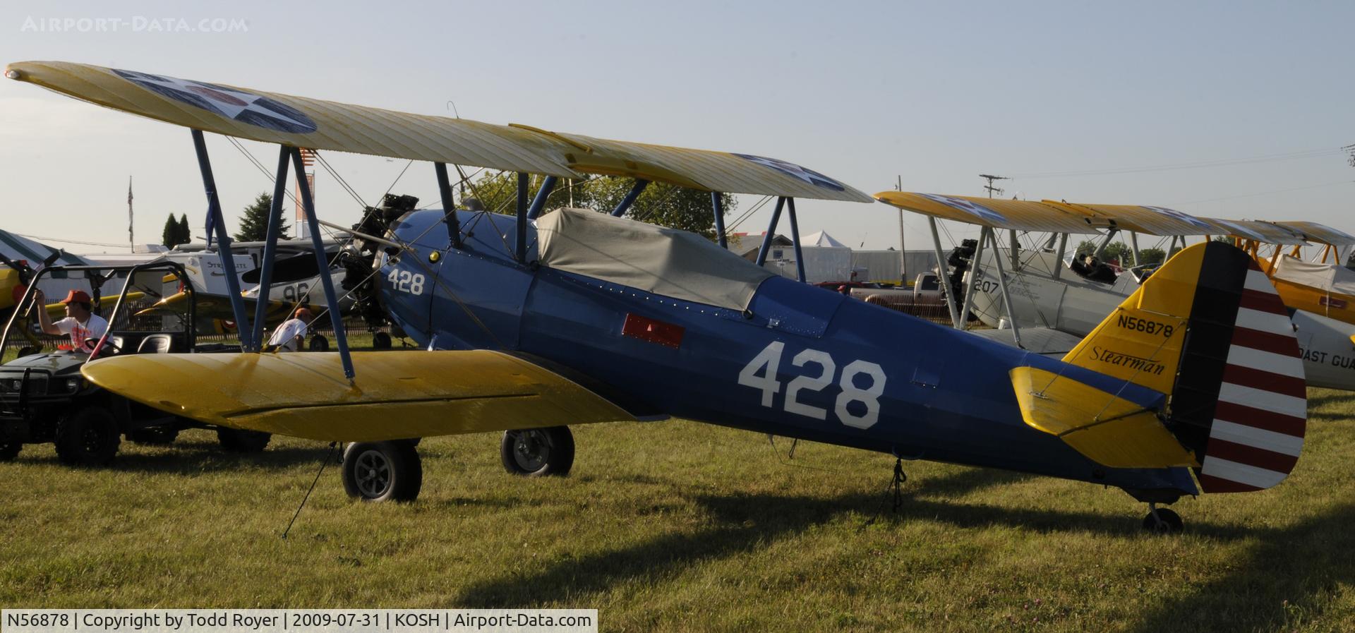 N56878, 1943 Boeing A75N1(PT17) C/N 75-1712, EAA AIRVENTURE 2009