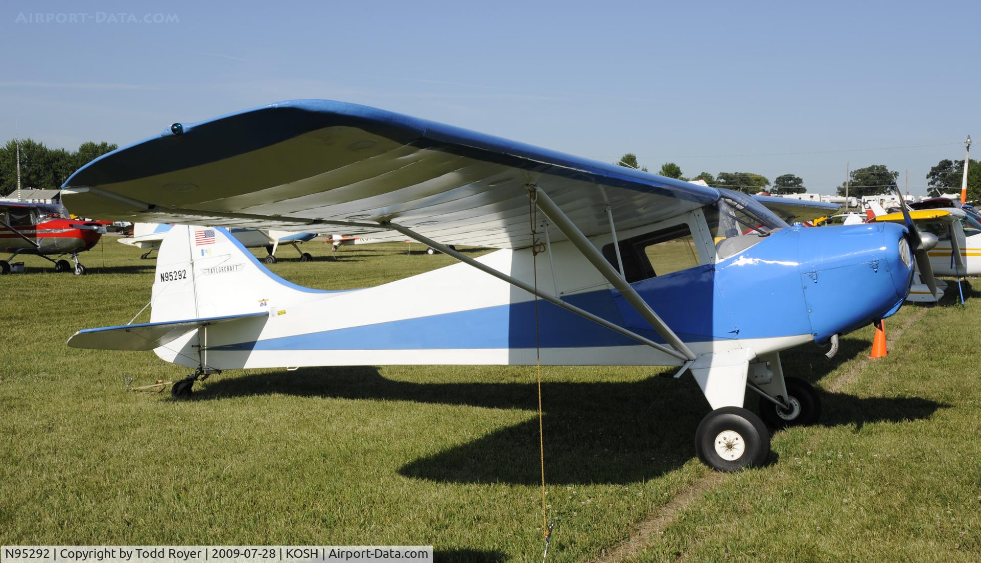 N95292, 1946 Taylorcraft BC12-D C/N 9692, EAA AIRVENTURE 2009