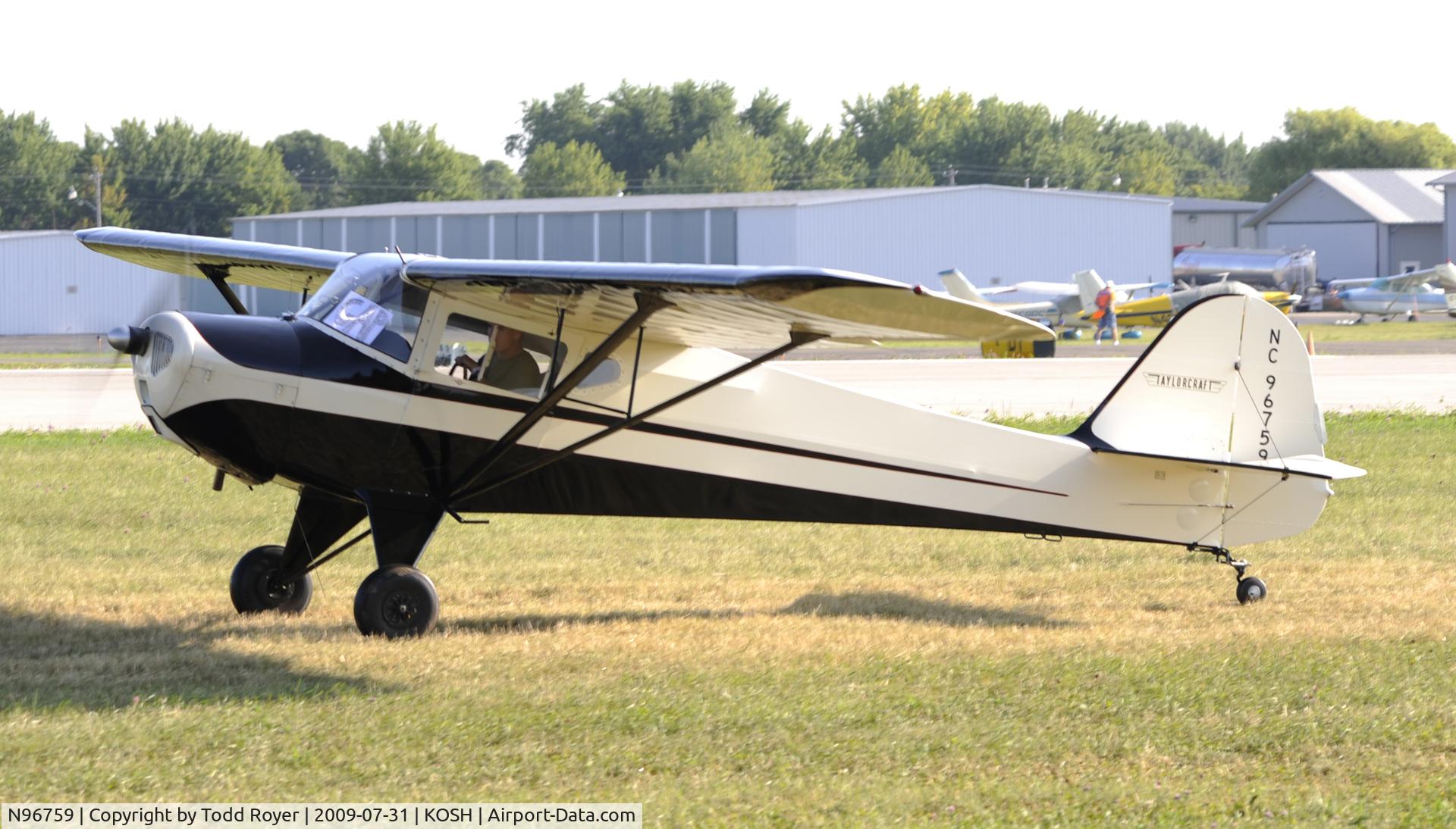 N96759, 1946 Taylorcraft BC12-D C/N 9059, EAA AIRVENTURE 2009
