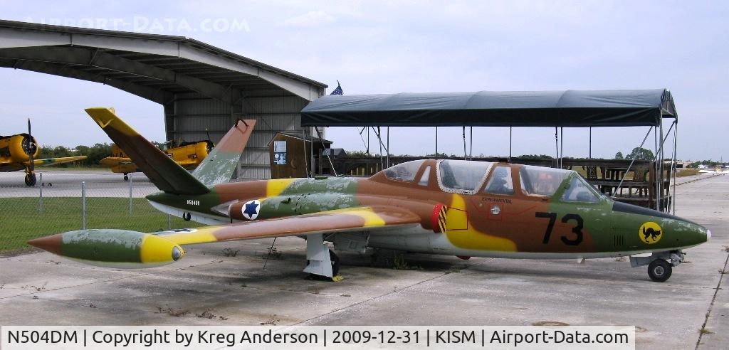 N504DM, 1966 Fouga (Valmet) CM-170R Magister C/N FM-73, First time I've ever seen this type of aircraft. Parked at the entrance to the Kissimmee Air Museum.