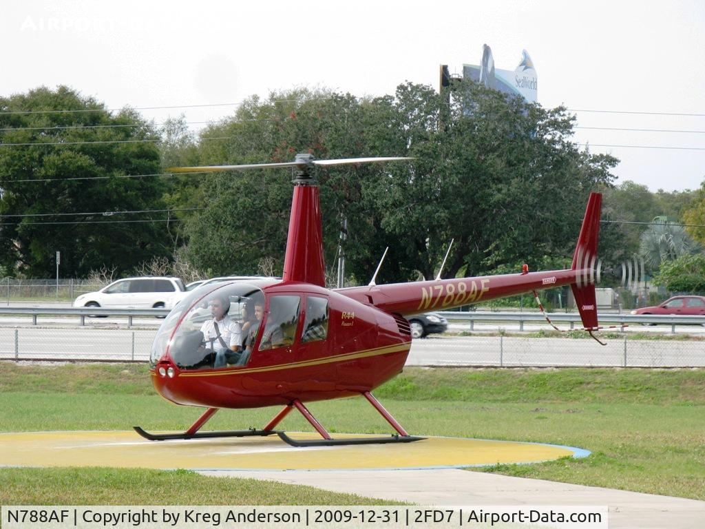 N788AF, 2008 Robinson R44 C/N 1843, Giving rides on International Drive in Orlando, FL.