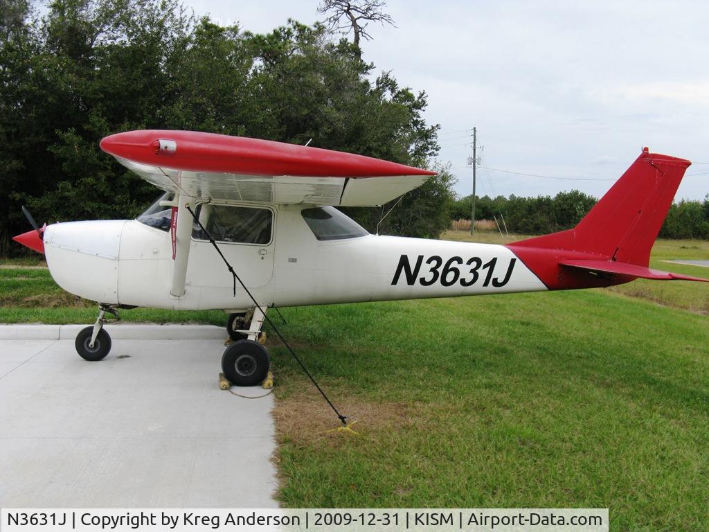 N3631J, 1966 Cessna 150G C/N 15064931, Cessna 150G parked on the ramp at Kissimmee Air Museum.