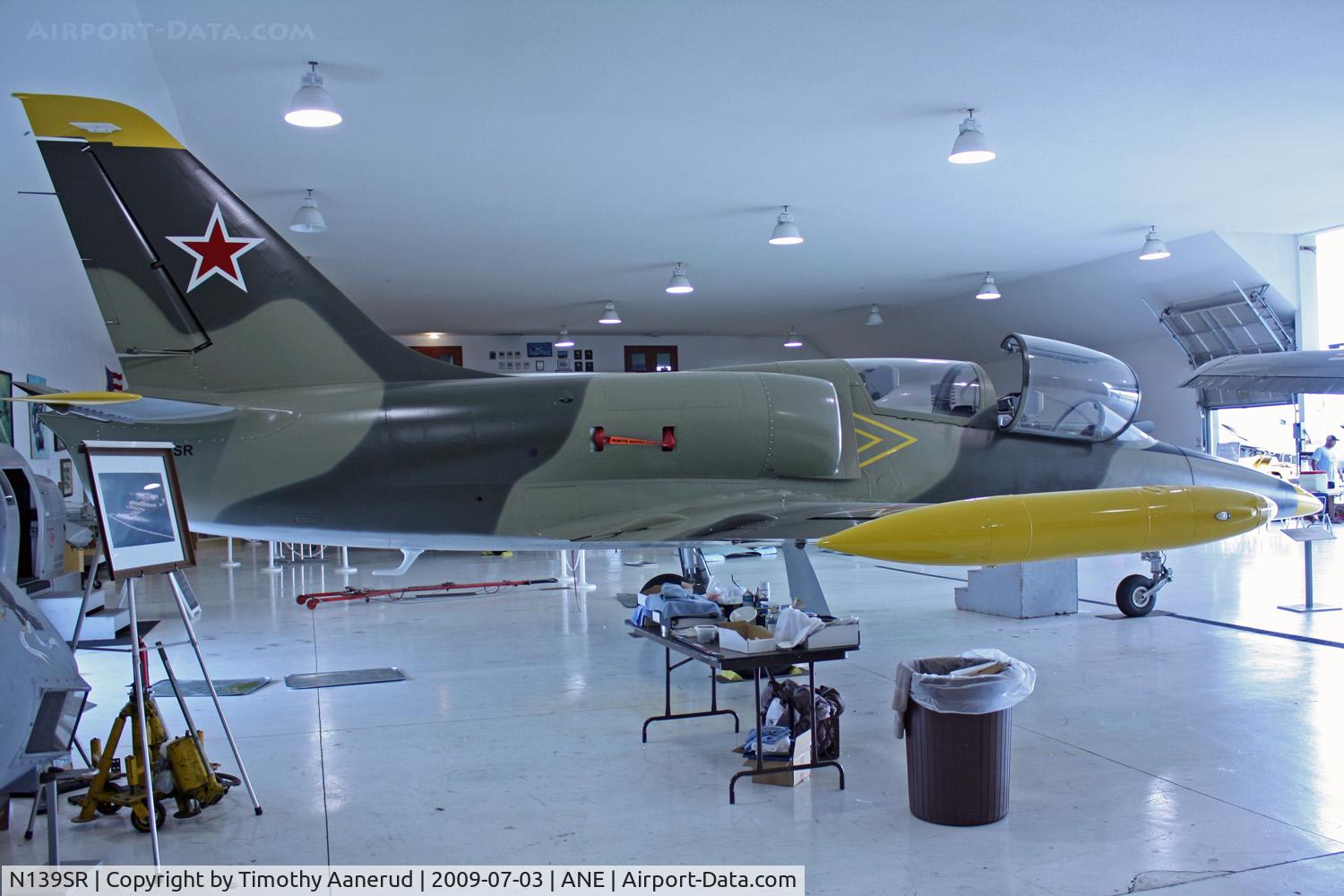 N139SR, 1983 Aero L-39 Albatros C/N 332448, 1983 Aero Vodochody L-39, c/n: 332448, American Wings Museum before the evection