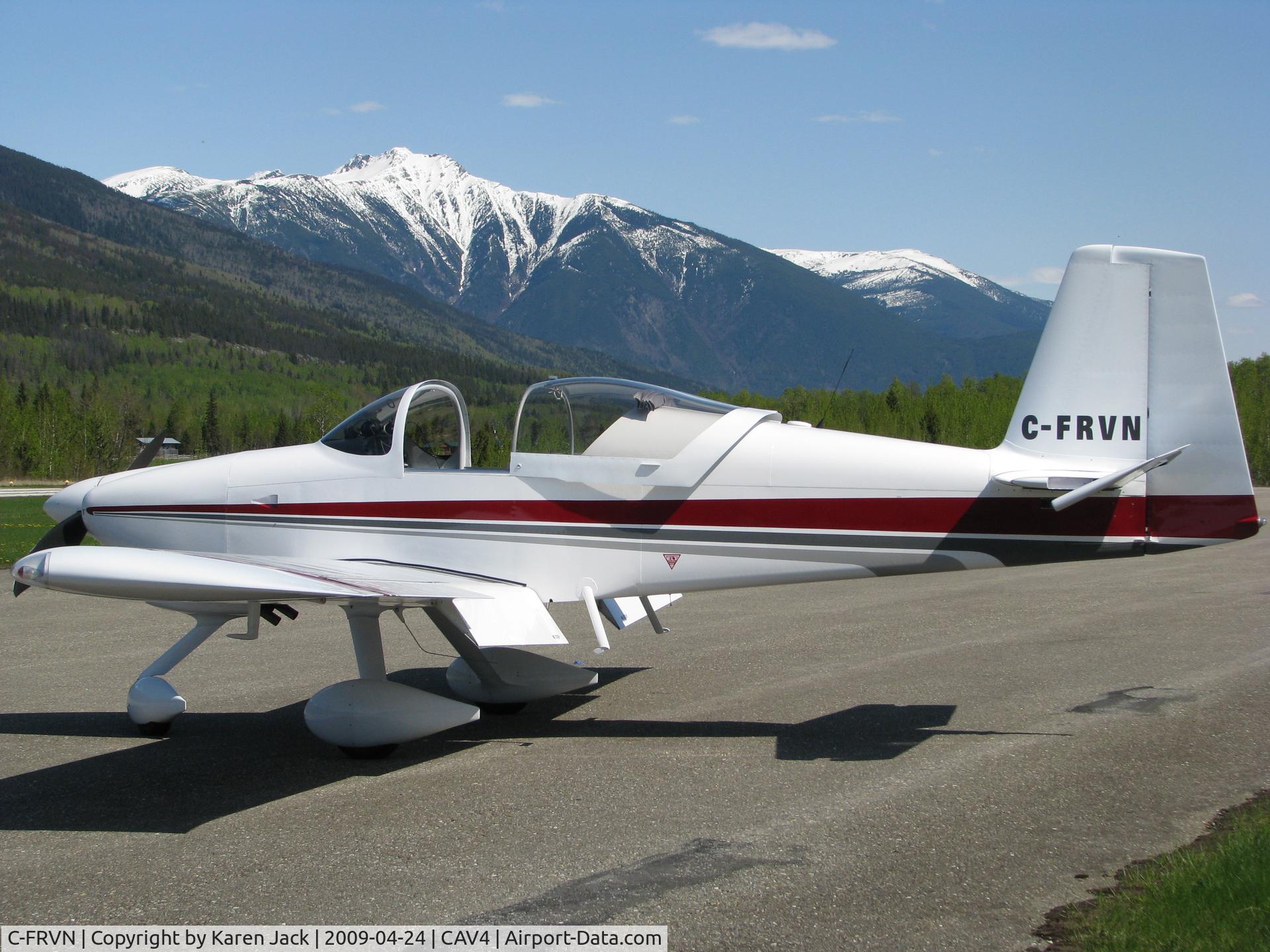 C-FRVN, 2008 Vans RV-7A C/N 70011, Nice afternoon flight to McBride B.C. Canada