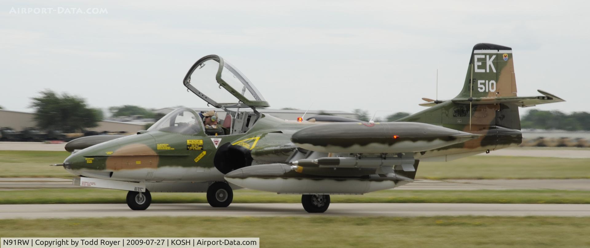 N91RW, Cessna A-37A Dragonfly C/N 40026, EAA AIRVENTURE 2009