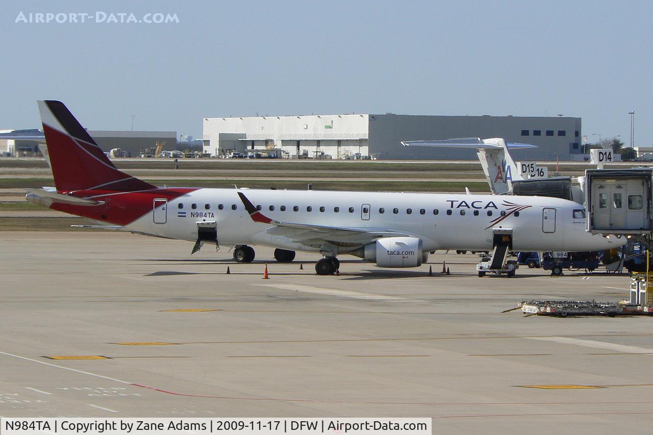 N984TA, 2009 Embraer 190AR (ERJ-190-100IGW) C/N 19000273, At DFW Airport