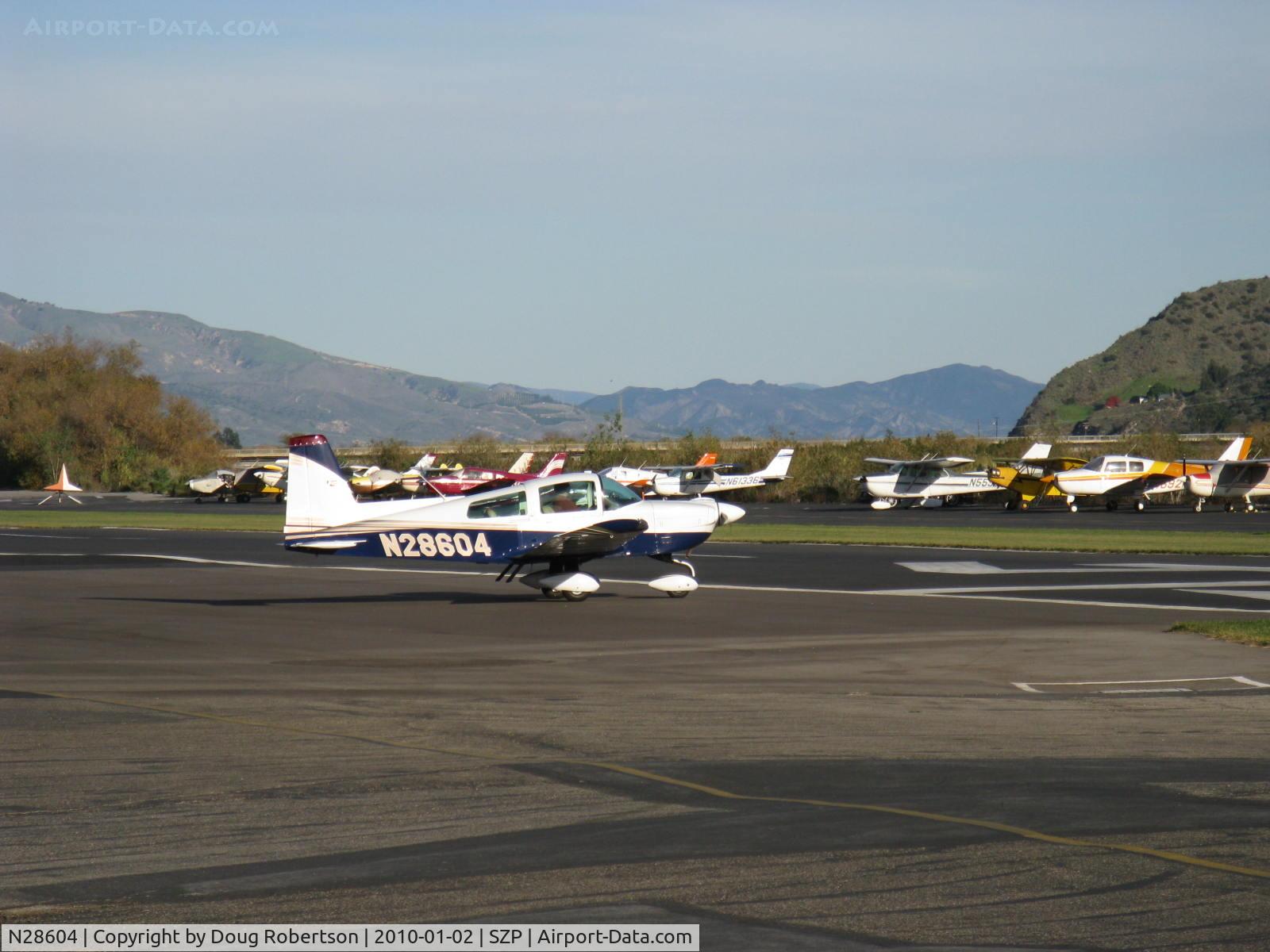 N28604, 1978 Grumman American AA-5B Tiger C/N AA5B0701, 1978 Grumman American AA-5B TIGER, Lycoming O&VO-360 180 Hp, holding short Rwy 04