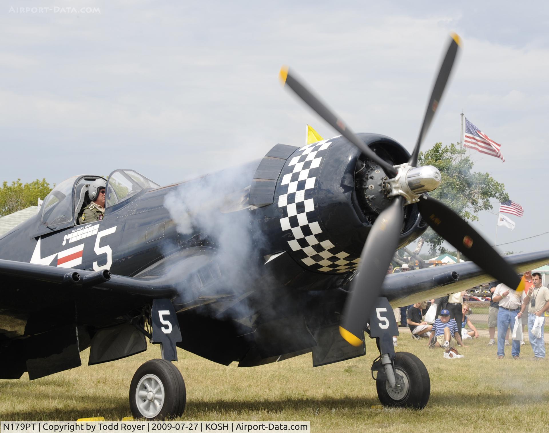 N179PT, 1948 Vought F4U-5 Corsair C/N Not found (Bu122179), EAA AIRVENTURE 2009