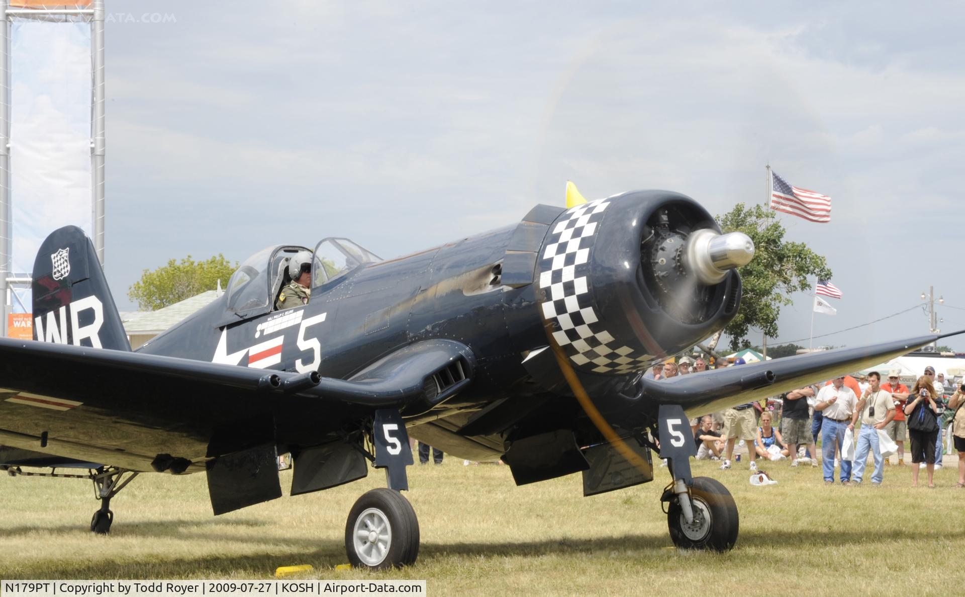 N179PT, 1948 Vought F4U-5 Corsair C/N Not found (Bu122179), EAA AIRVENTURE 2009