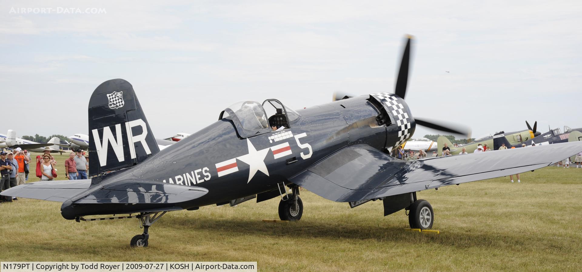 N179PT, 1948 Vought F4U-5 Corsair C/N Not found (Bu122179), EAA AIRVENTURE 2009