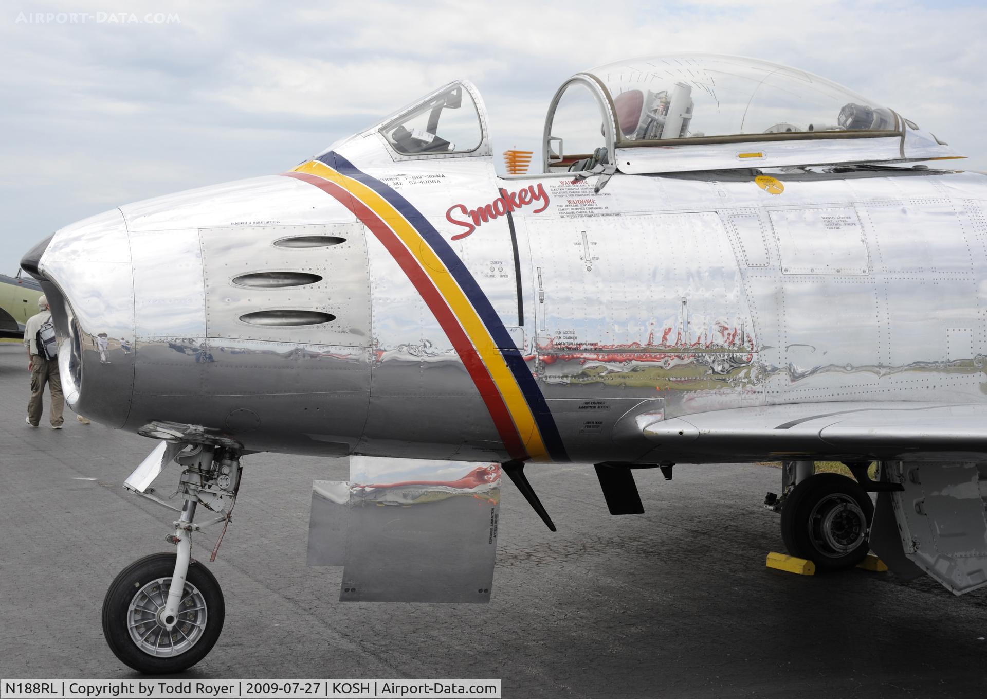N188RL, 1952 North American F-86F Sabre C/N 191-682, EAA AIRVENTURE 2009