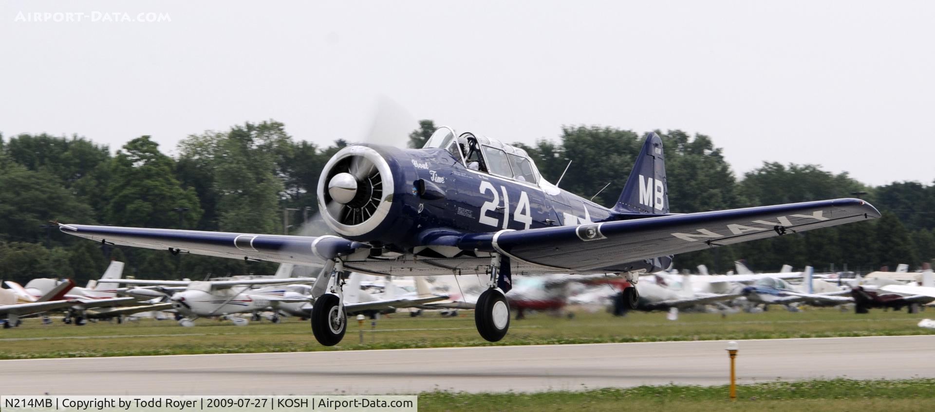 N214MB, North American SNJ-5B Texan C/N 43732, EAA AIRVENTURE 2009