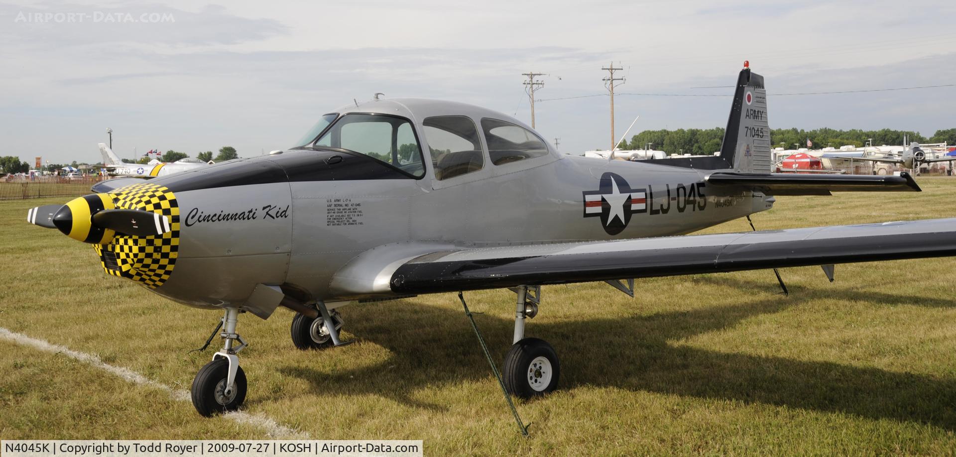 N4045K, 1947 North American Navion C/N NAV-4-1045, EAA AIRVENTURE 2009