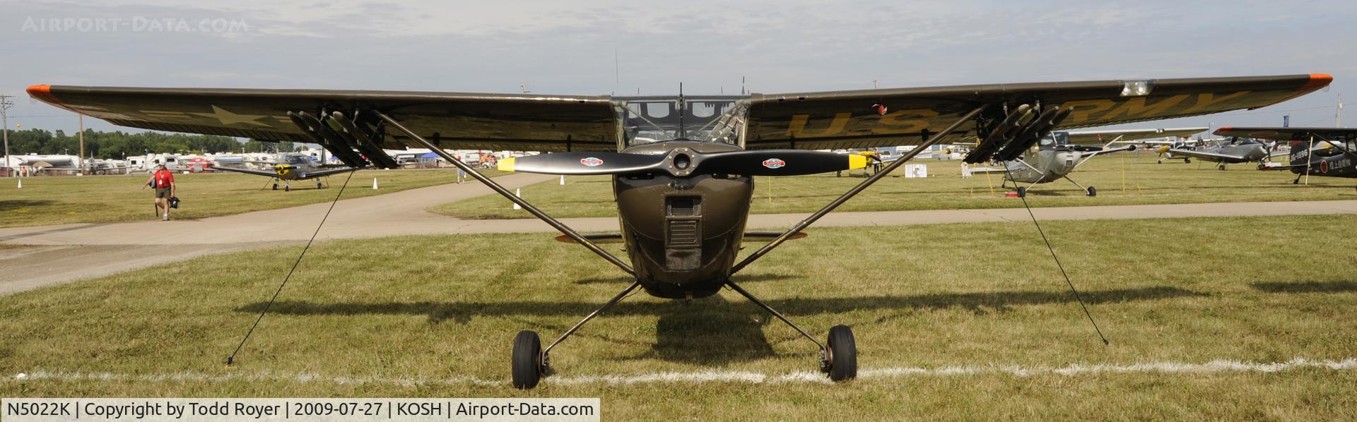 N5022K, 1951 Cessna L-19A Bird Dog C/N 21198, EAA AIRVENTURE 2009