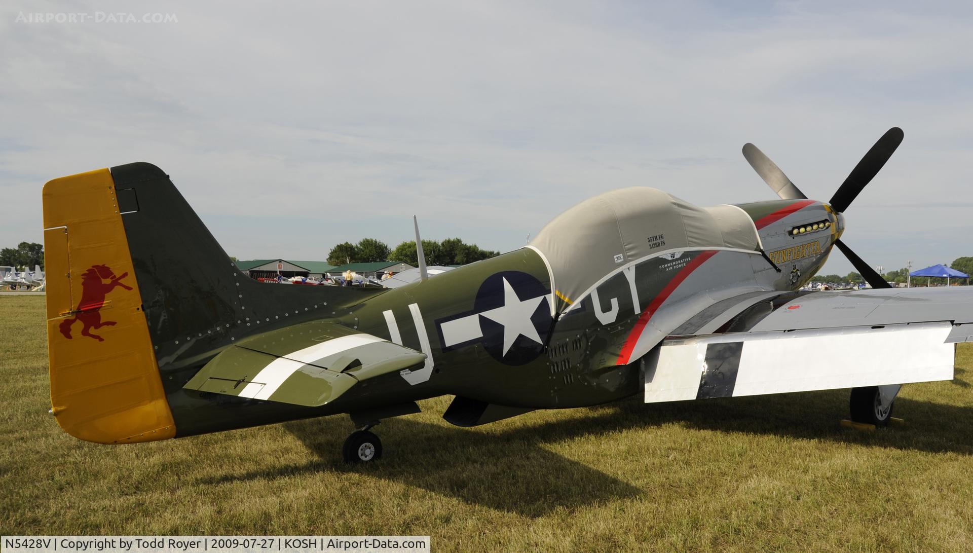 N5428V, 1944 North American P-51D Mustang C/N 122-39723, EAA AIRVENTURE 2009