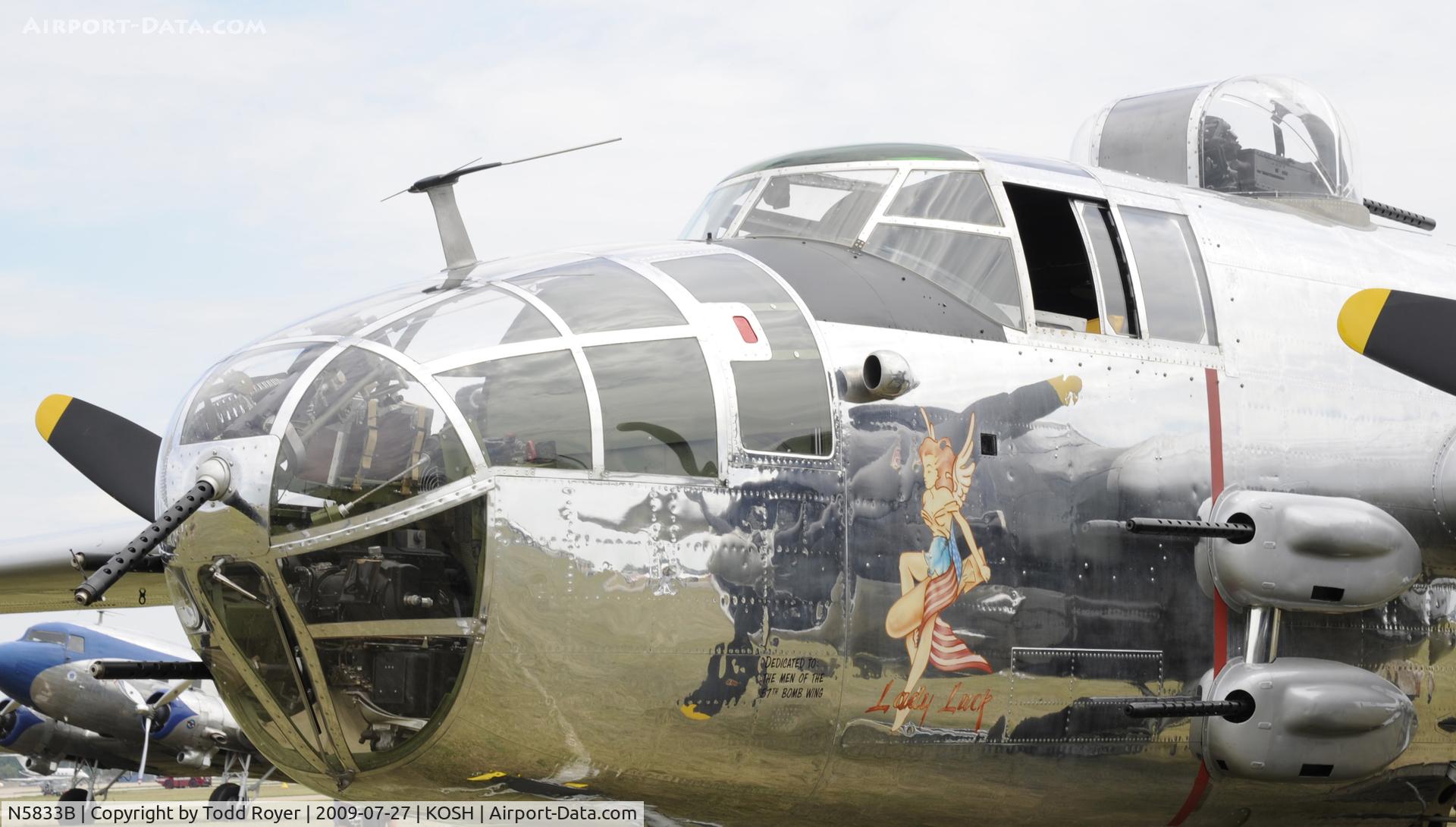 N5833B, 1945 North American B-25J Mitchell Mitchell C/N 108-47735, EAA AIRVENTURE 2009