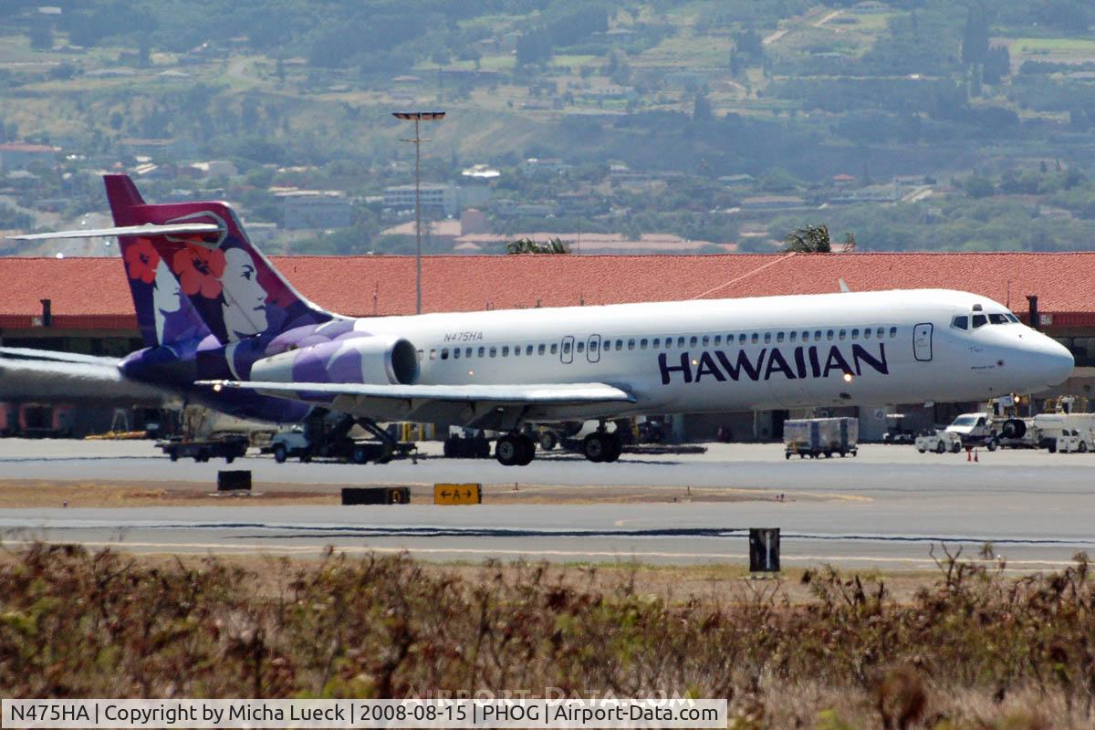 N475HA, 2001 Boeing 717-200 C/N 55121, At Maui