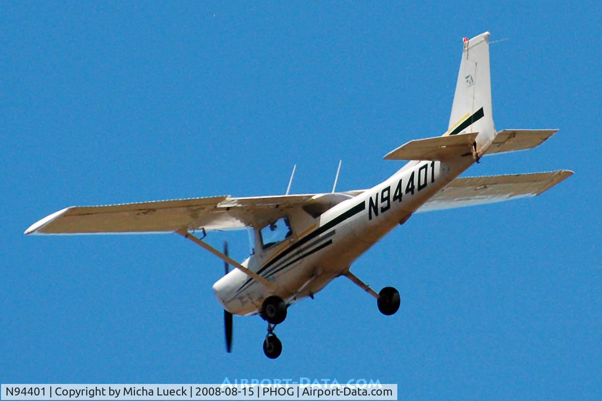 N94401, 1982 Cessna 152 C/N 15285664, At Maui
