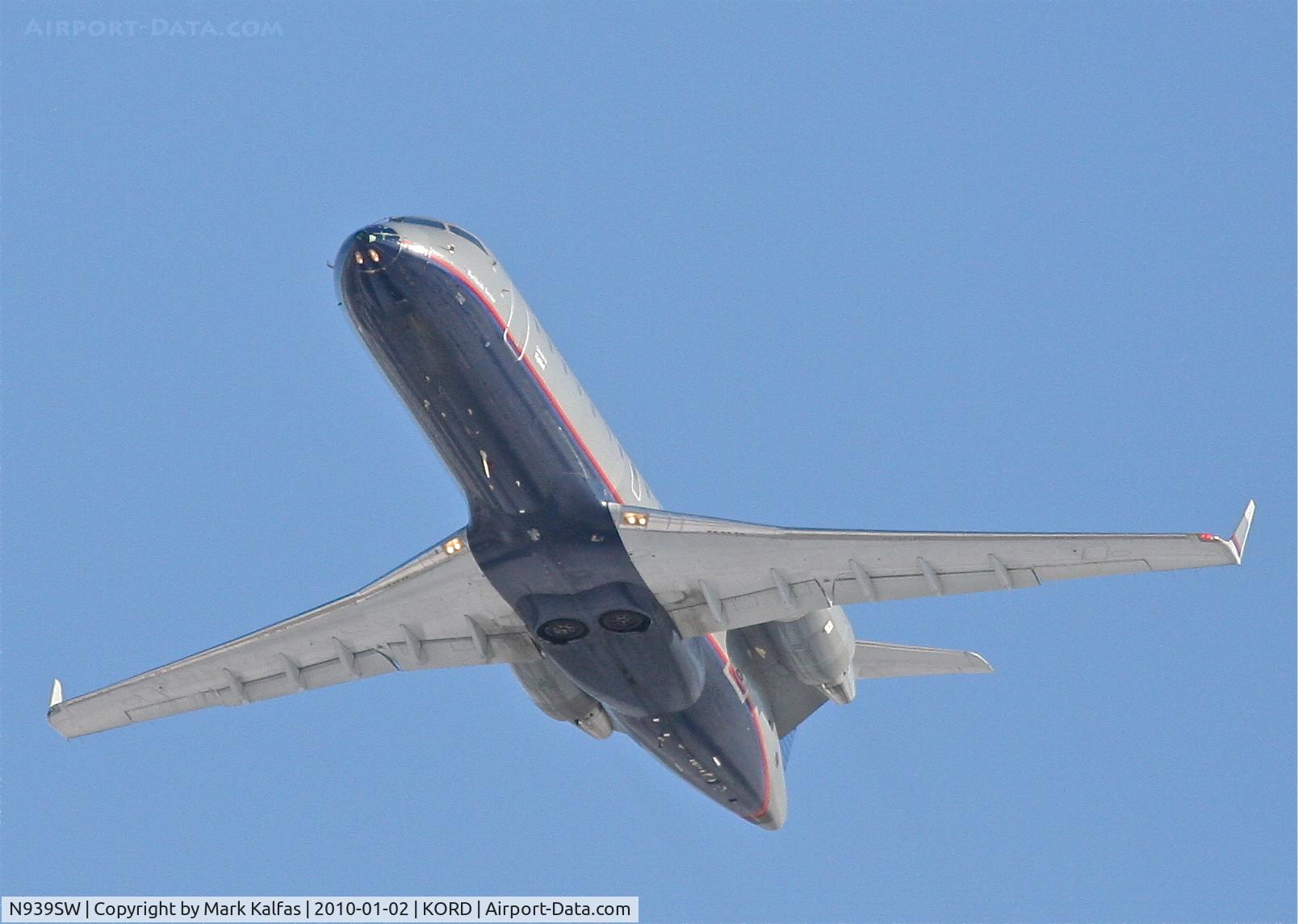 N939SW, 2003 Bombardier CRJ-200LR (CL-600-2B19) C/N 7742, SkyWest CRJ2, SKW6520, 32L departure KORD to KMBS.