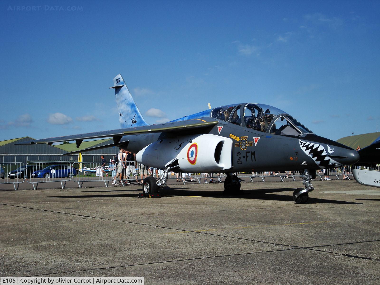 E105, Dassault-Dornier Alpha Jet E C/N E105, photo taken during the Dijon AFB airshow