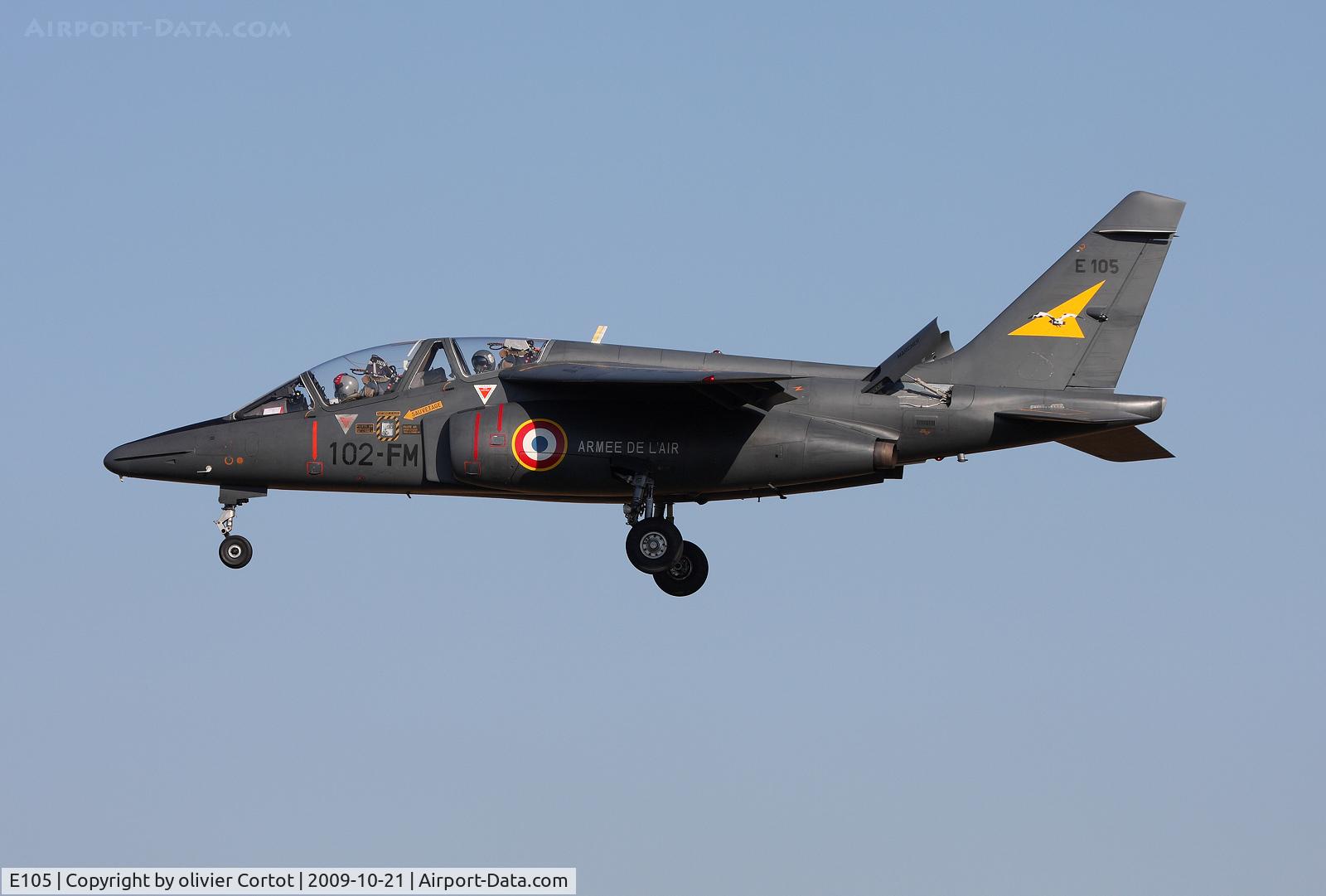 E105, Dassault-Dornier Alpha Jet E C/N E105, With the new code 102-FM