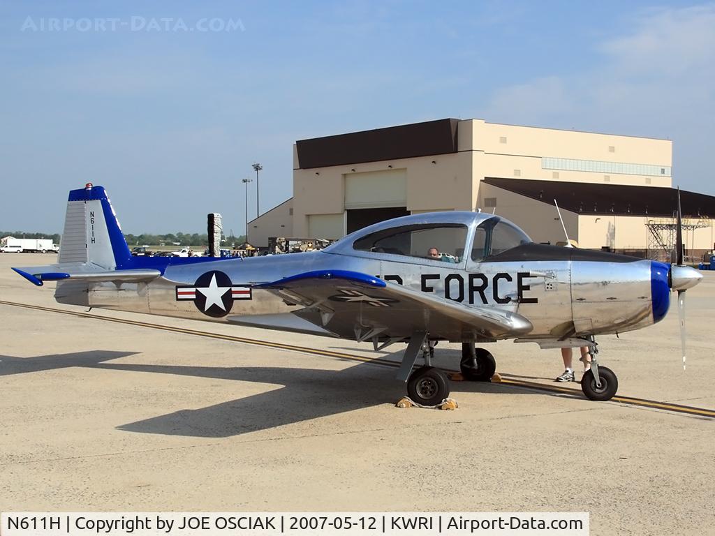 N611H, 1947 North American Navion (NA-145) C/N NAV-4-576, On display at McGuire AFB