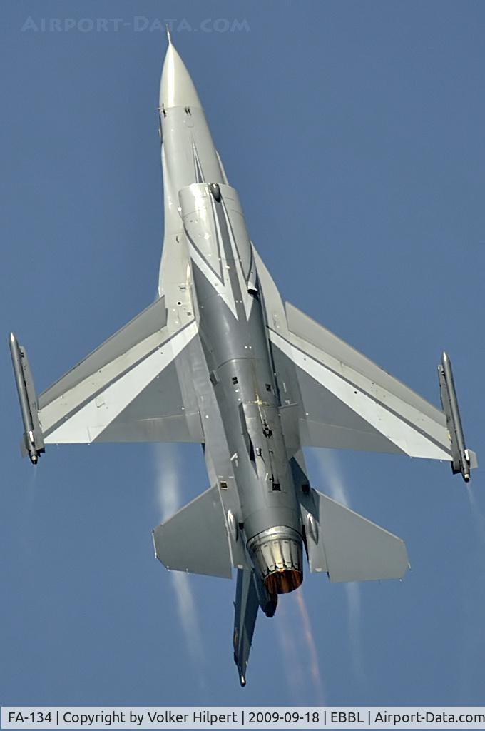 FA-134, SABCA F-16AM Fighting Falcon C/N 6H-134, at EBBL