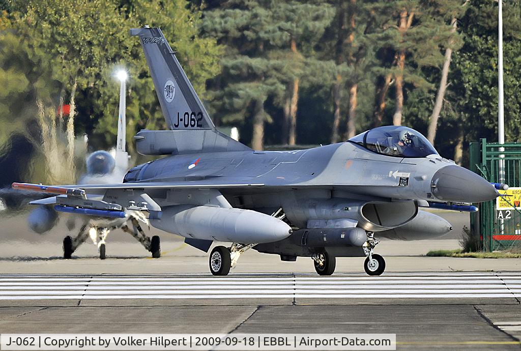 J-062, Fokker F-16AM Fighting Falcon C/N 6D-145, at EBBL