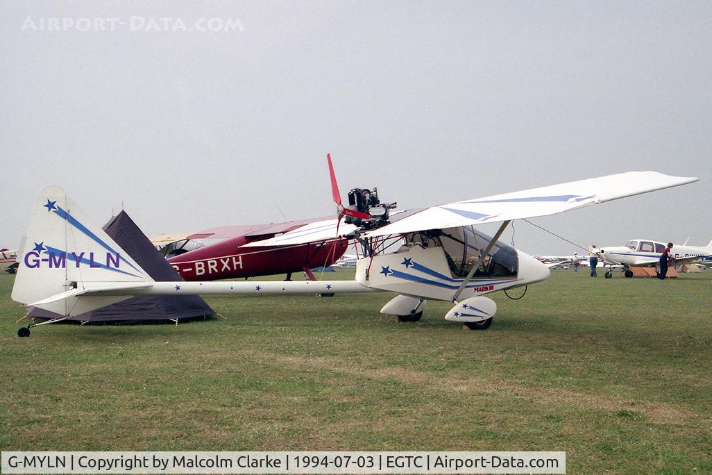 G-MYLN, 1994 Kolb Twinstar Mk III C/N PFA 205-12430, Kolb Twinstar Mk3 at Cranfield, UK for the 1994 PFA Rally.