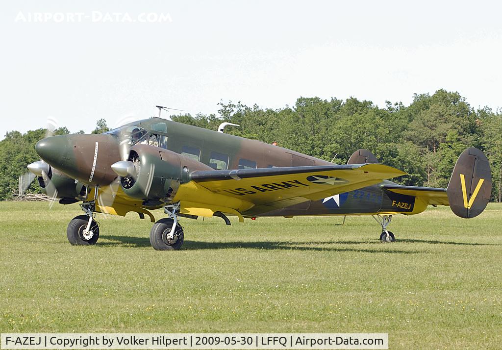 F-AZEJ, 1958 Beech E18S C/N BA-359, at lffq