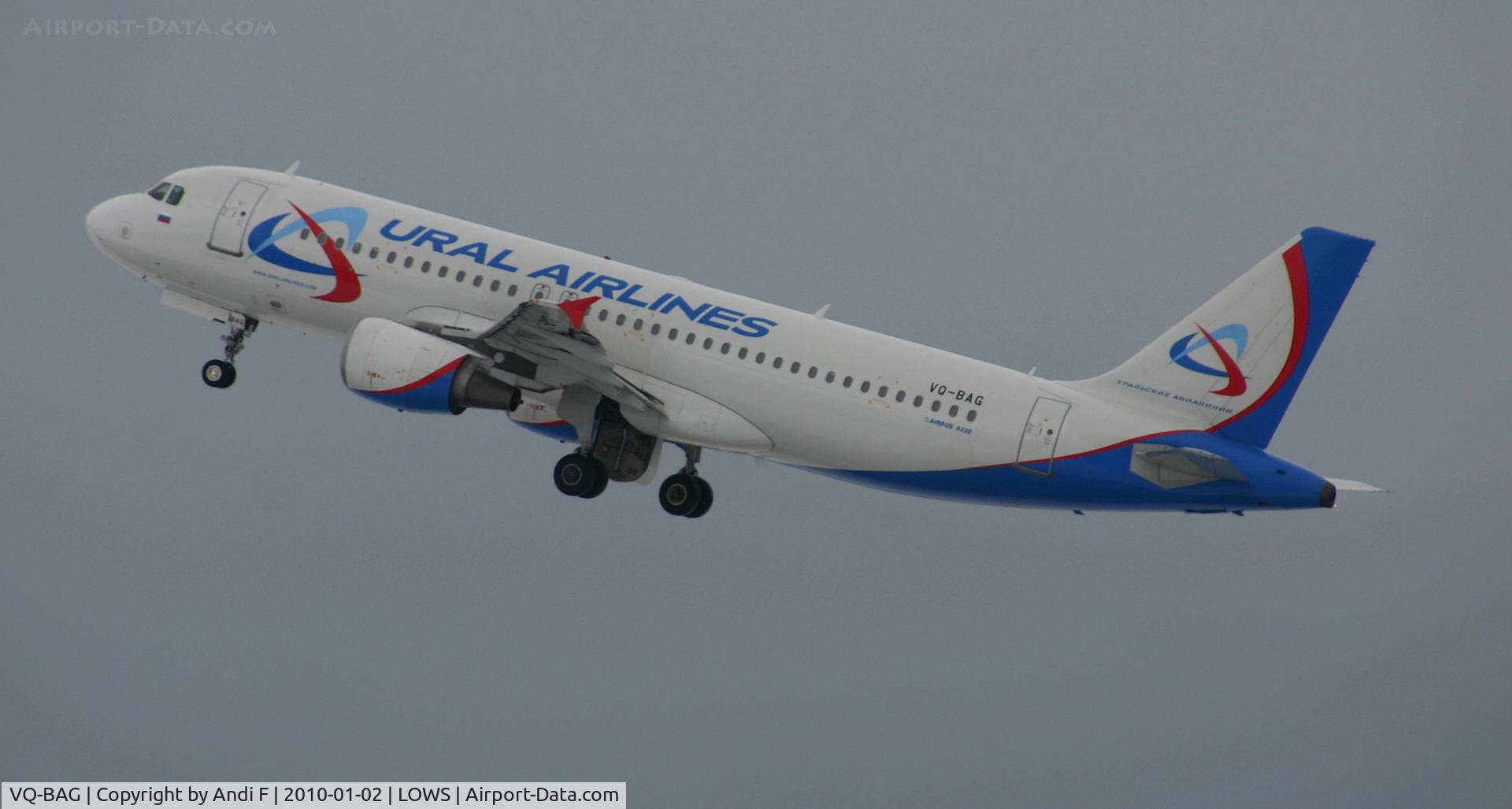 VQ-BAG, 1999 Airbus A320-214 C/N 1063, Ural Airlines A320