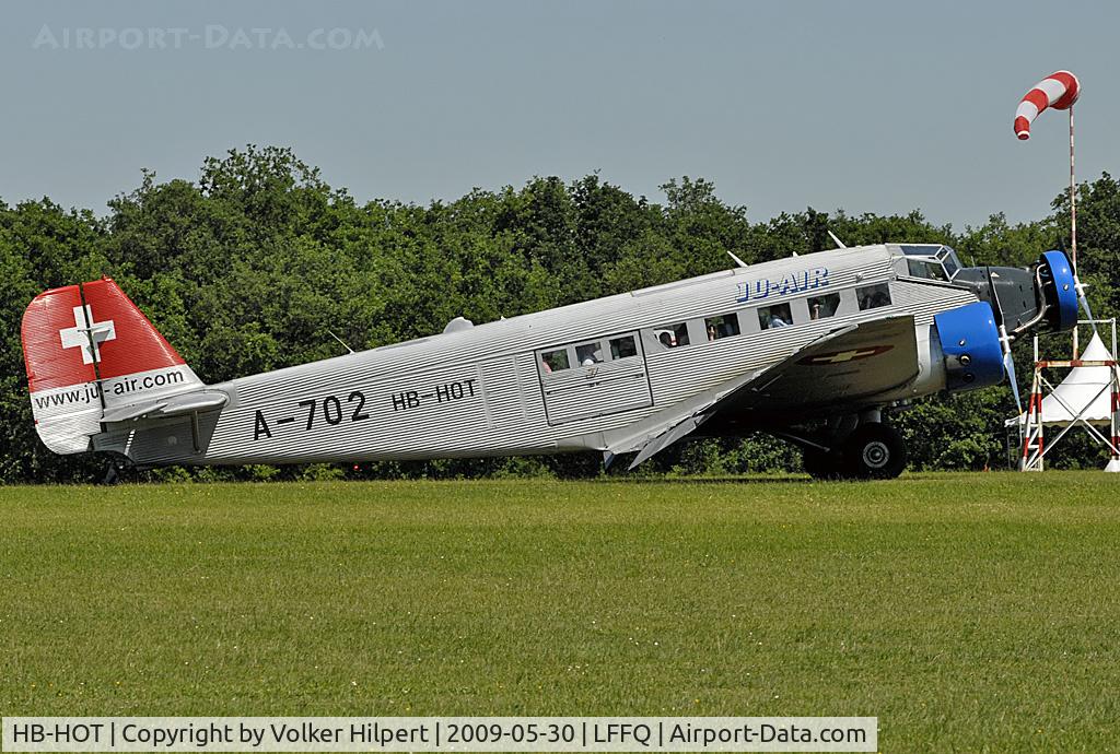 HB-HOT, 1939 Junkers Ju-52/3m g4e C/N 6595, at lffq