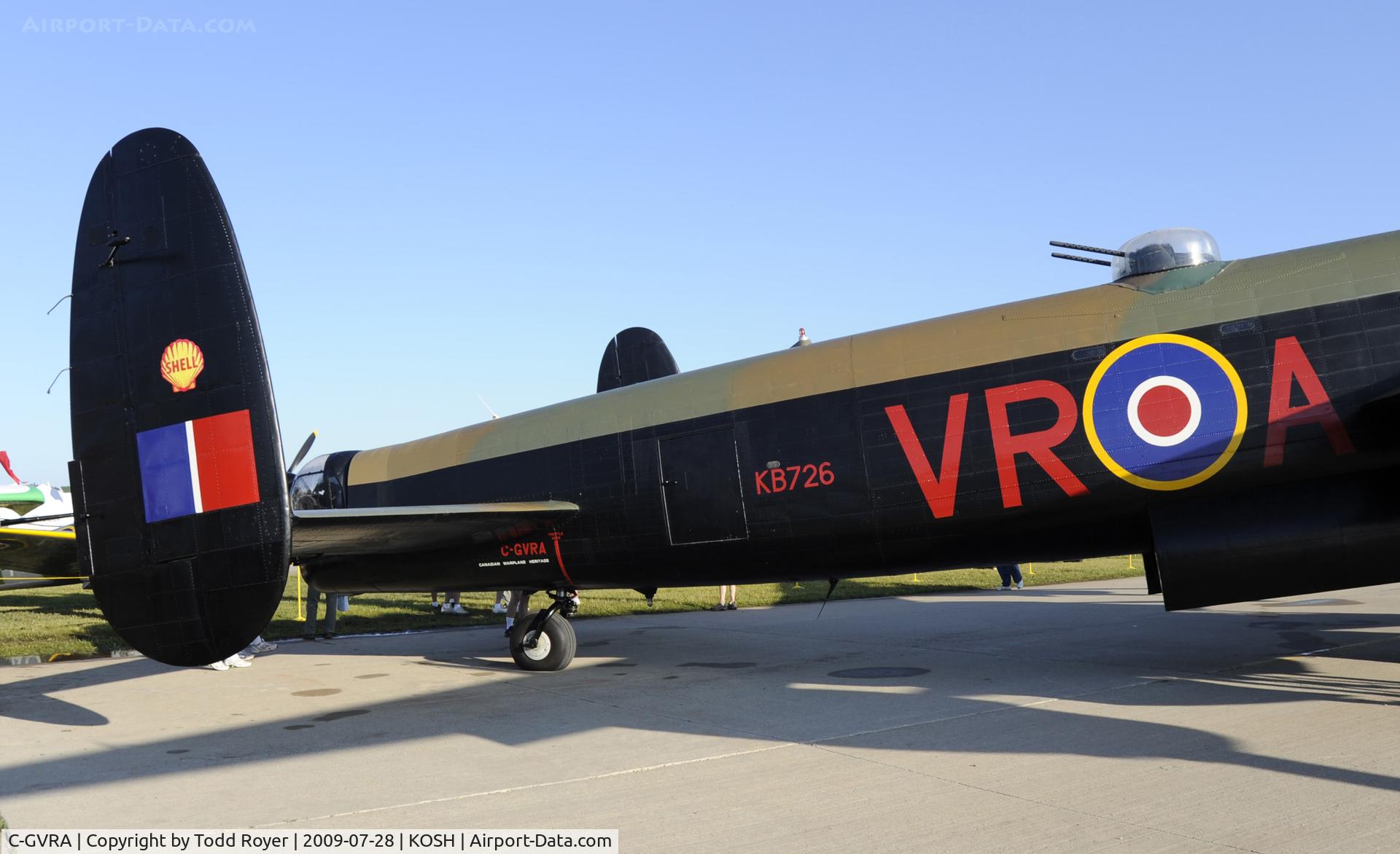 C-GVRA, 1945 Victory Aircraft Avro 683 Lancaster BX C/N FM 213 (3414), EAA AIRVENTURE 2009