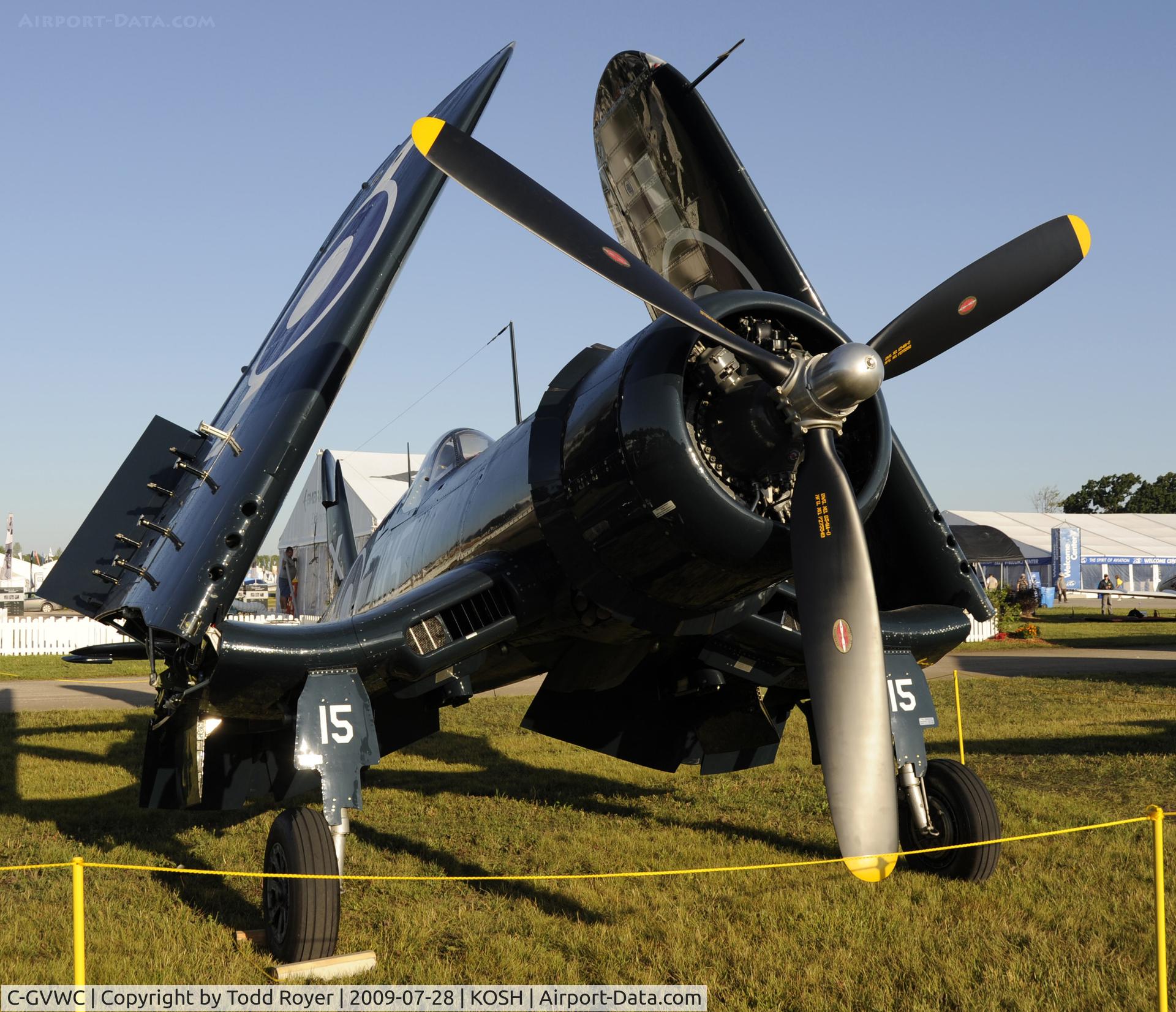 C-GVWC, 1945 Goodyear FG-1D Corsair C/N 3367, EAA AIRVENTURE 2009