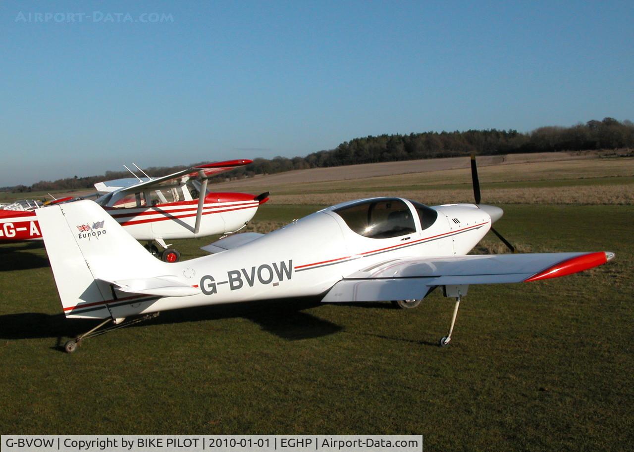 G-BVOW, 1996 Europa Monowheel C/N PFA 247-12679, NEW YEARS DAY FLY-IN