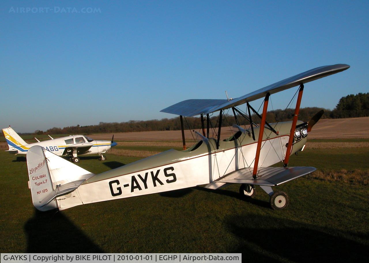 G-AYKS, 1938 Leopoldoff L-7 Colibri C/N 125, NEW YEARS DAY FLY-IN