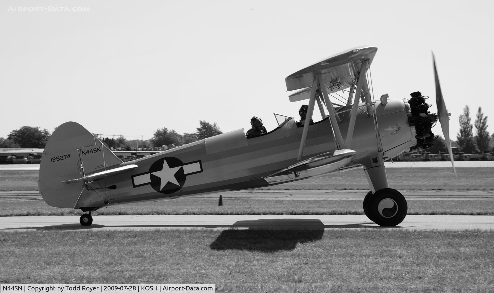 N44SN, 1941 Boeing A75N1(PT17) C/N 75-2763, EAA AIRVENTURE 2009
